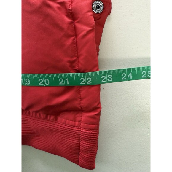 Vintage Gap Men’s Y2K Red Quilted Down Puffer Athleisure Sporty Casual Zip Up Sm - Picture 8 of 9